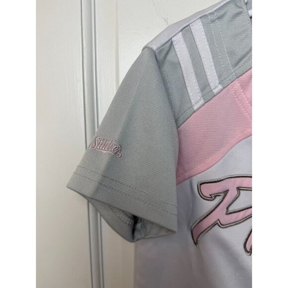 Stitches Philadelphia Phillies Pink/Gray/White Jersey Girls Youth Size Small - Picture 4 of 9
